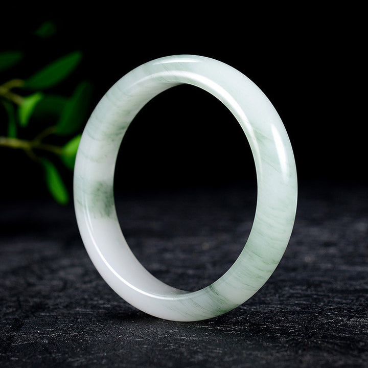 Brazalete curativo de la suerte de jade natural