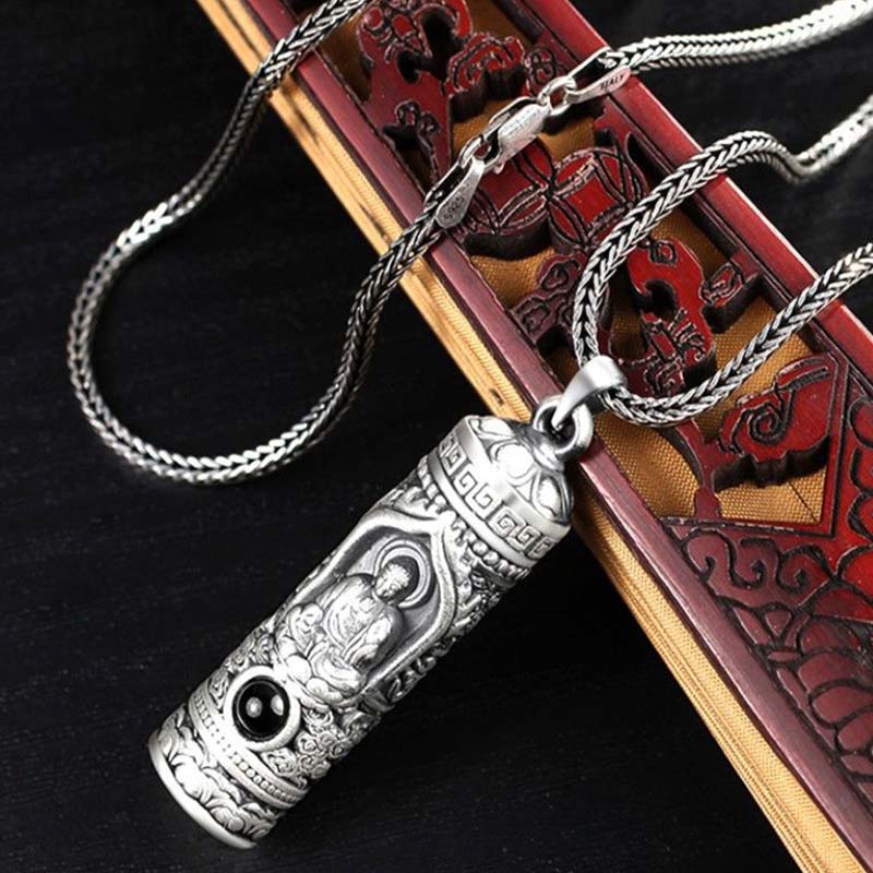 Colgante de collar de prosperidad de proyección de Buda natal del zodiaco chino - image 3