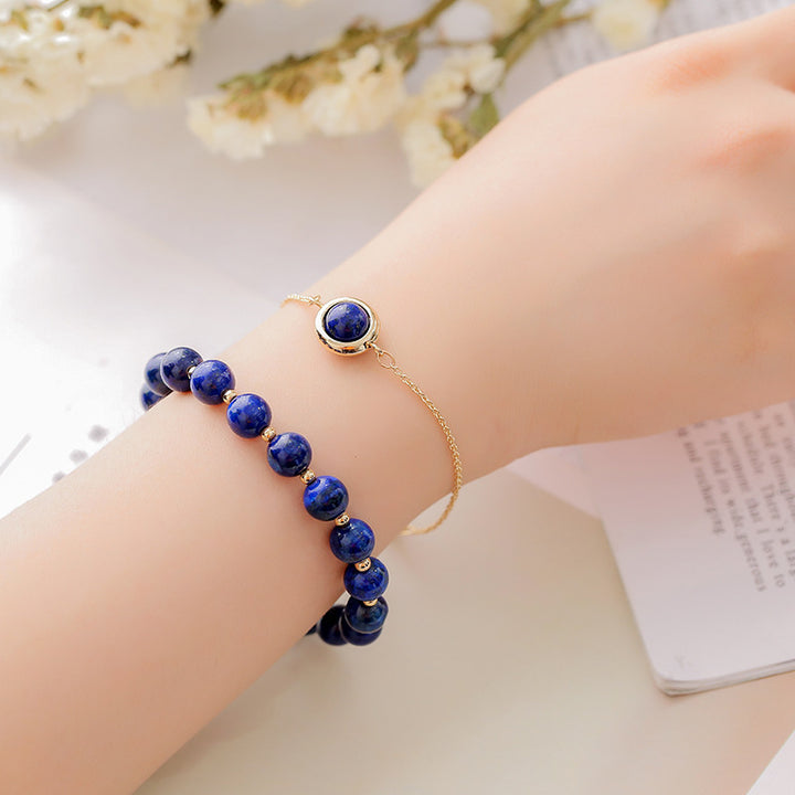 Pulsera Positiva de Cristal de Cuarzo Fresa con Piedra Solar de Buddha Stones