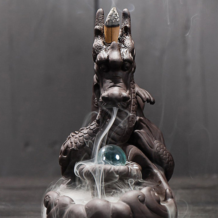 Quemador de incienso con protección de dragón tibetano, Buddha Stones , decoración - image 1