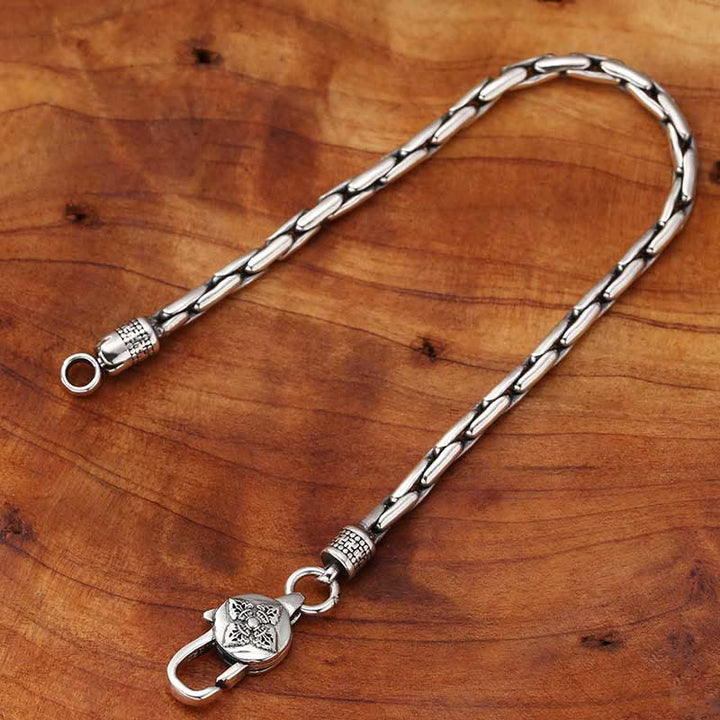 Pulsera de fuerza Buddha Stones de doble Dorje Om Mani Padme Hum de Buda con esvástica Vajra de piedras de Buda