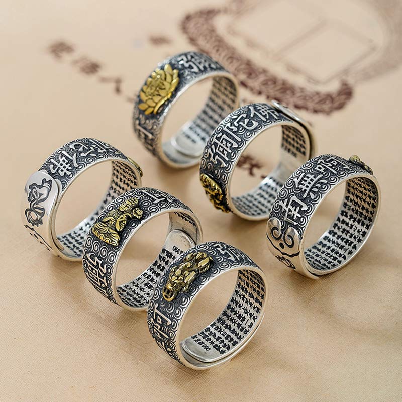 Anillo ajustable de la suerte de la riqueza de Buda Natal del zodiaco chino de Buddha Stones de Buda