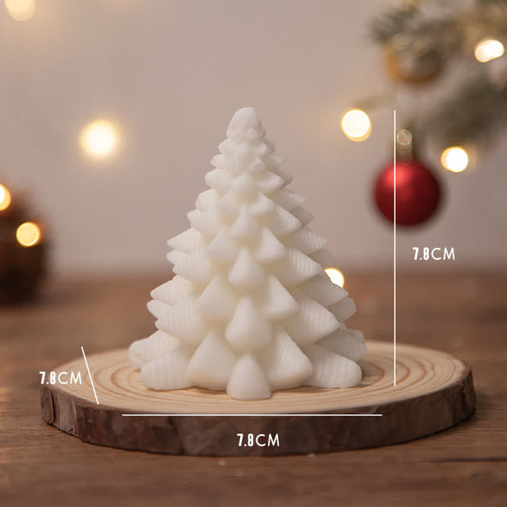 Regalo de vela de cera de soja perfumado árbol de Navidad para amigos de la familia
