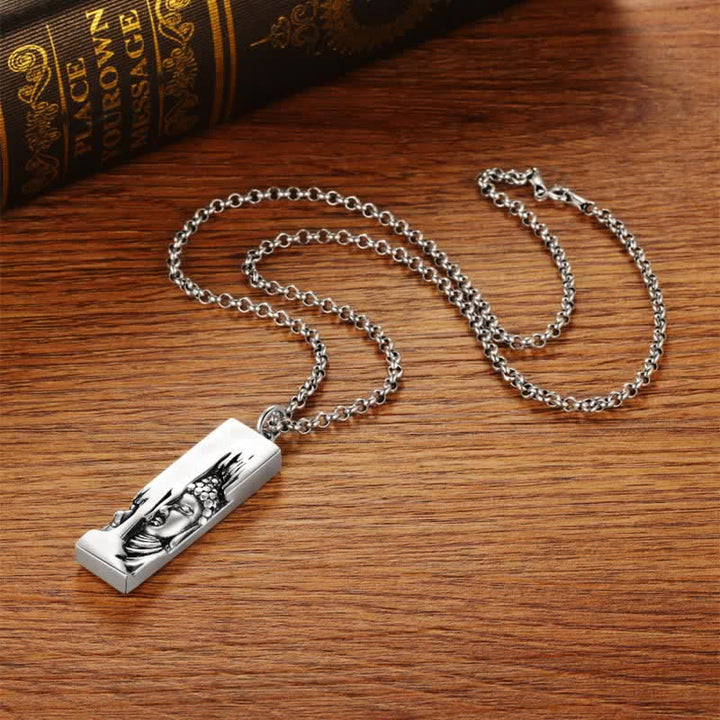 Collar con colgante de estilo vintage de la suerte con amuleto de protección y fuerza de Buddha Stones de Buda - image 14