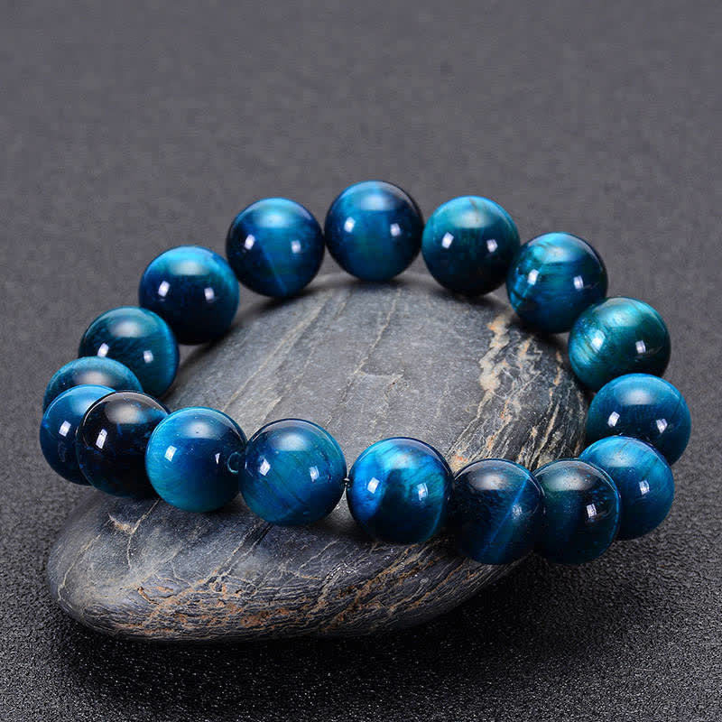 Pulsera de protección de ojos de tigre azul con Buddha Stones - image 1