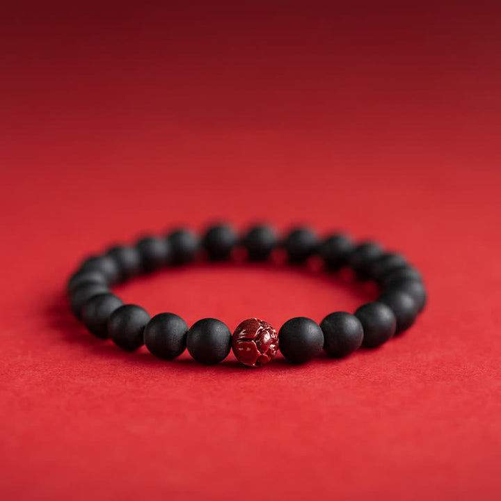 Pulsera curativa de loto cinabrio de ciprés tibetano