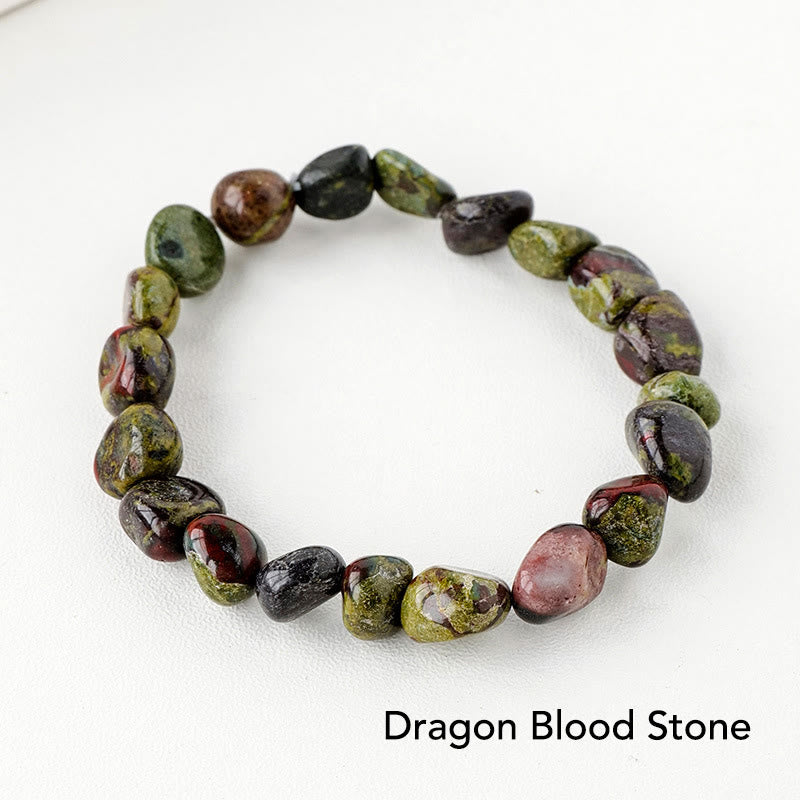 Pulsera de conciencia espiritual de piedra de cristal de forma irregular natural