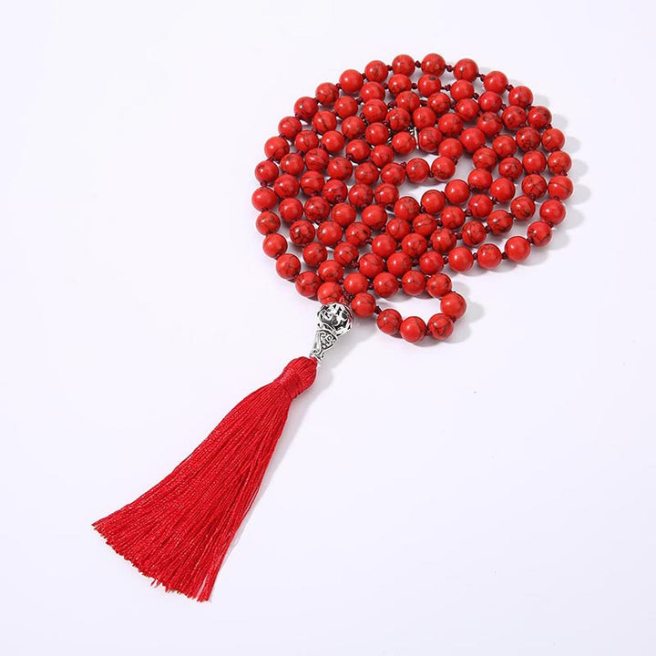 Collar de meditación y yoga con 108 cuentas de Mala