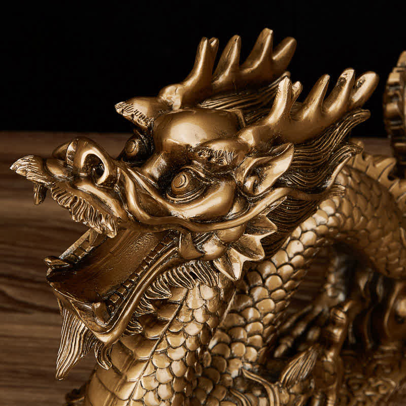 ❗❗❗Una venta flash: Buddha Stones Feng Shui Dragón Auspicioso Nube Riqueza Suerte Decoración