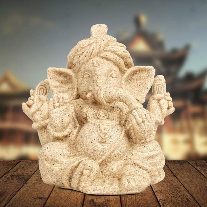 Estatua de elefante Ganesh Ganpati, transformación, decoración del hogar