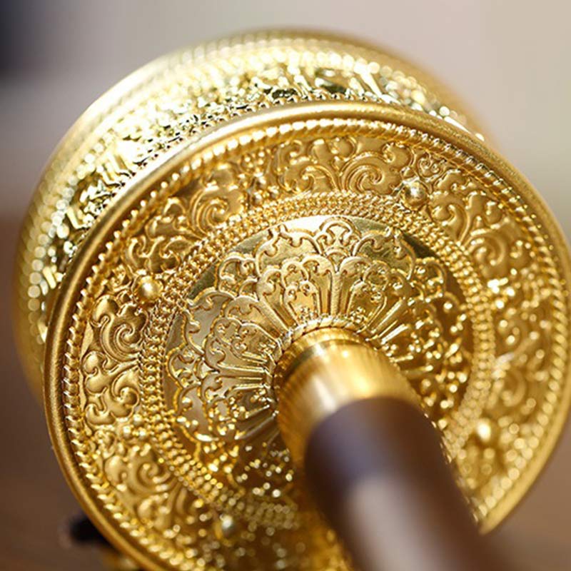 Rueda de oración tibetana Seis palabras verdaderas Decoración curativa de sándalo