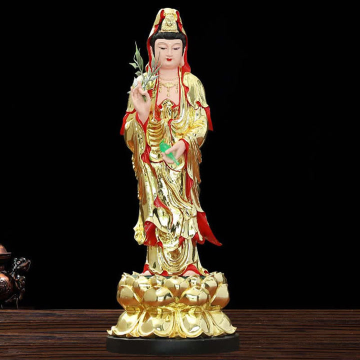 Estatuilla de Chenrezig Bodhisattva Avalokitesvara, estatua de resina de armonía, decoración del hogar