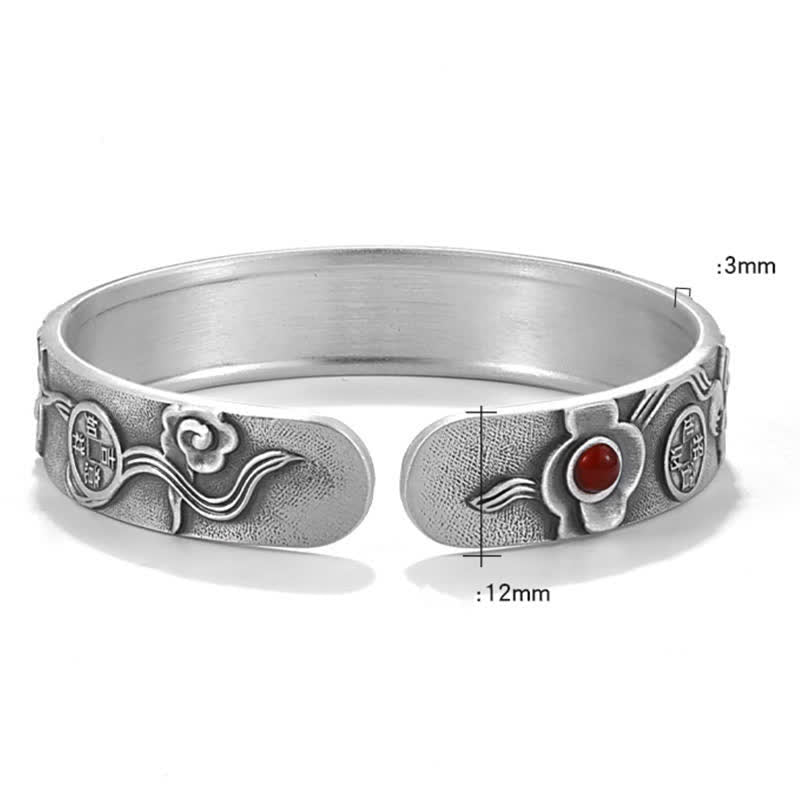 Pulsera tibetana PiXiu de cobre con monedas y riqueza, brazalete ajustable