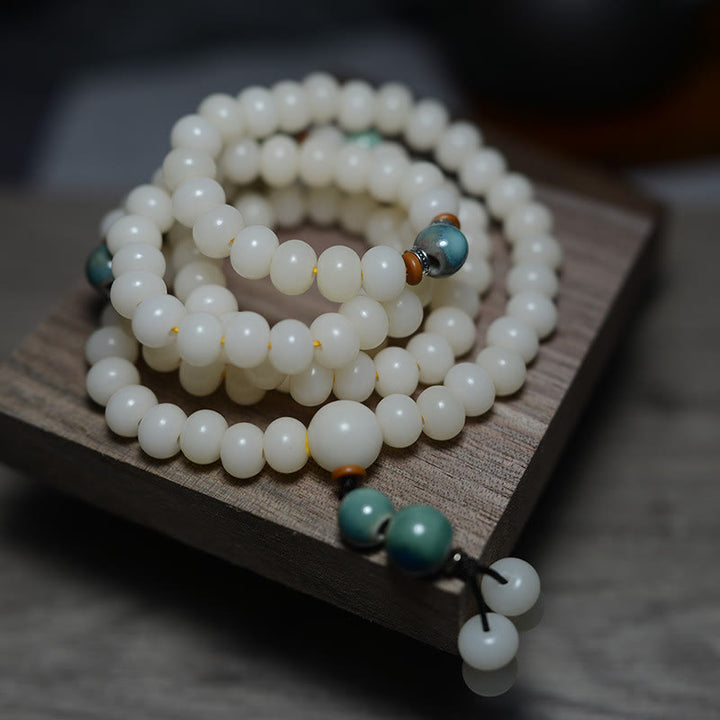 Buddha Stones 108 cuentas Mala semilla Bodhi mantener alejados los espíritus malignos pulsera tranquila