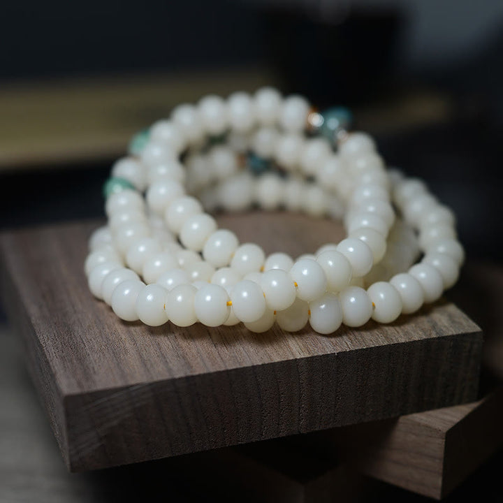 Buddha Stones 108 cuentas Mala semilla Bodhi mantener alejados los espíritus malignos pulsera tranquila