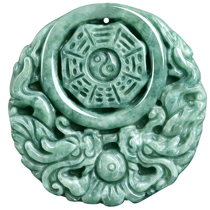 Collar con colgante de cadena con Buddha Stones, dragón, Jade, Yin Yang, equilibrio - image 8