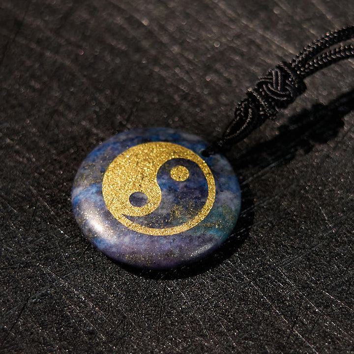 Buddha Stones, varios cristales, amatista, ojo de tigre, Aventurina verde, Yin Yang, collar espiritual, colgante