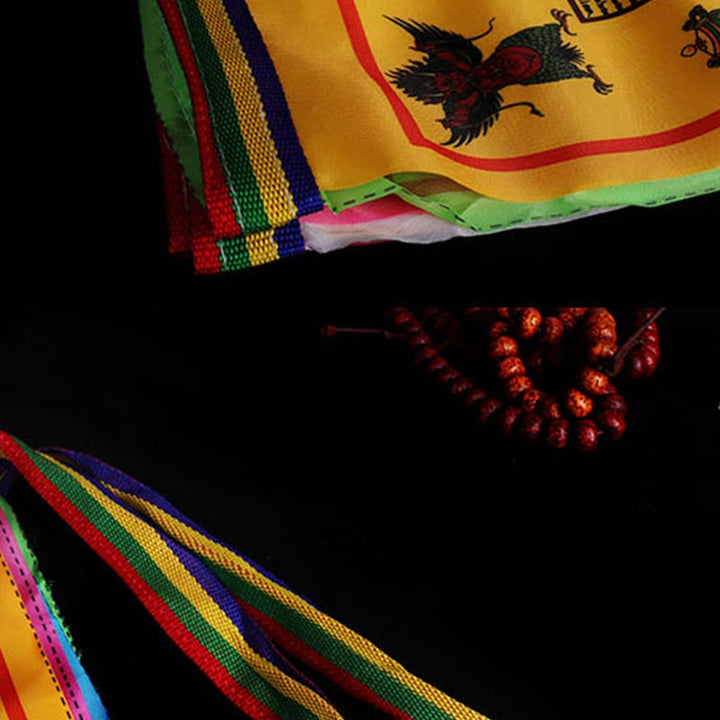 Bandera de oración para exteriores con bendición tibetana (10 unidades) - image 5