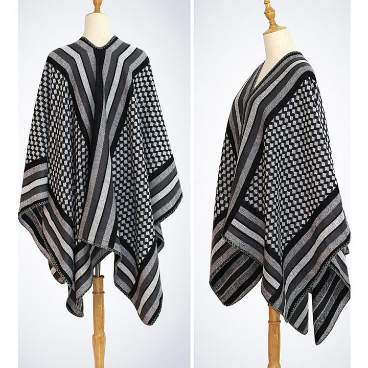 Mantón tibetano de Buddha Stones , patrón clásico, bufanda de viaje cálida y acogedora para invierno - image 27