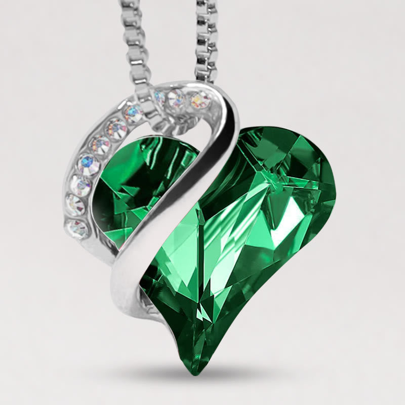 Colgante de collar de energía curativa con piedra natal de corazón de amor de Buddha Stones