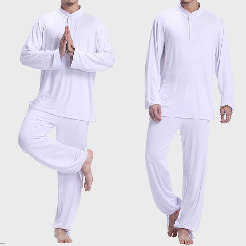 Conjunto de ropa para hombre para práctica de yoga, meditación, oración, tai chi, zen y espiritualidad con Buddha Stones - image 14