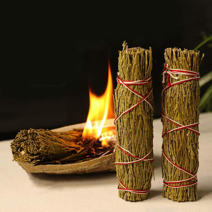Varilla difuminada de Buddha Stones para limpieza del hogar, incienso curativo, meditación y varillas de cedro, varitas de incienso para rituales