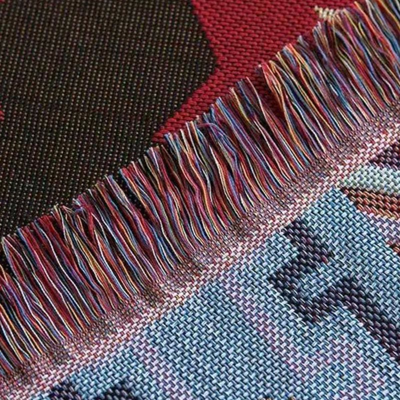 Manta de cama para oficina en casa, cómoda, cálida y geométrica
