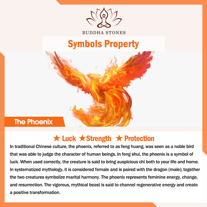 Peine de fuerza de protección Lucky Dragon Phoenix