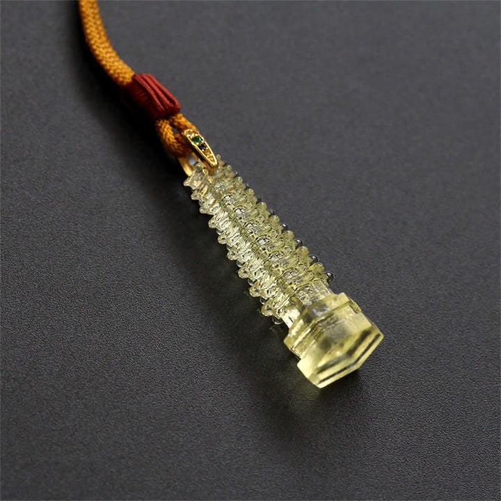 Collar de sabiduría de la antigua pagoda de Liuli con Buddha Stones
