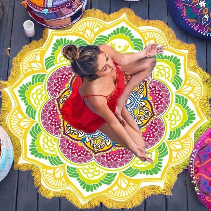 Buddha Stones Decoración de tapete de armonía de mandala tibetano - image 9