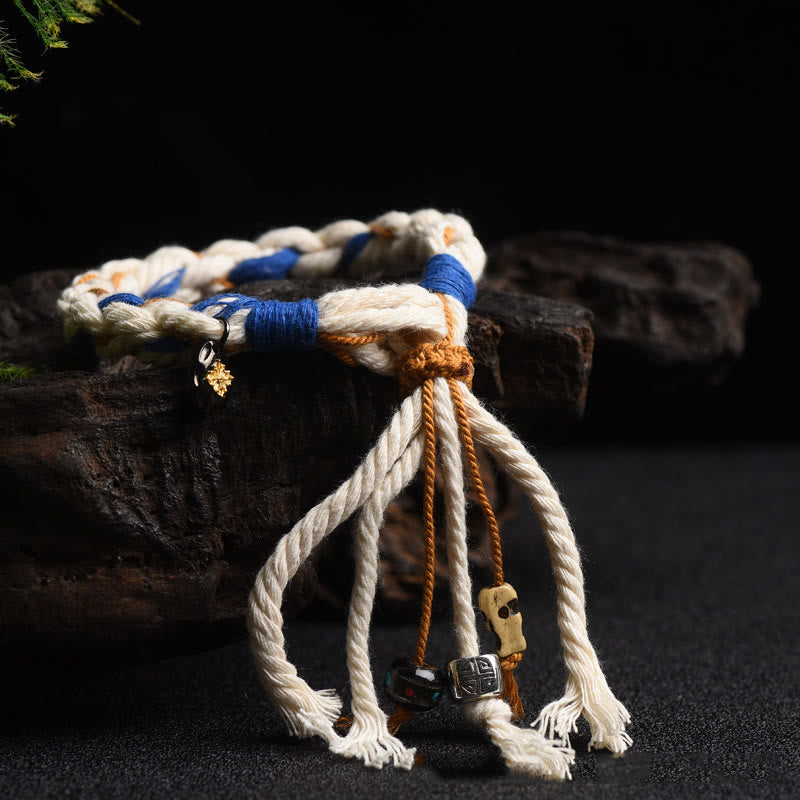Pulsera de la suerte hecha a mano con Buddha Stones del Tíbet Zakiram diosa de la riqueza Thangka