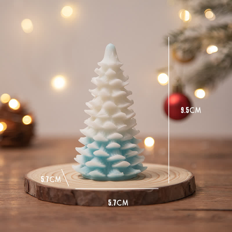 Regalo de vela de cera de soja perfumado árbol de Navidad para amigos de la familia
