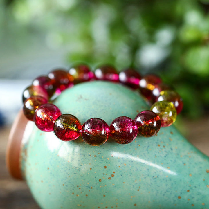 Pulsera de sabiduría de amor con turmalina natural de Buddha Stones