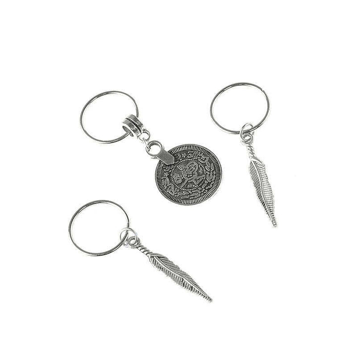 Buddha Stones, hojas antiguas, monedas, cuentas, pasador, horquillas, decoración