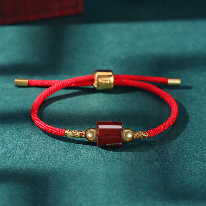 Pulsera de cuerda trenzada hecha a mano con Buddha Stones, Aventurina verde, piedra roja, malaquita, protección de la suerte, Tíbet