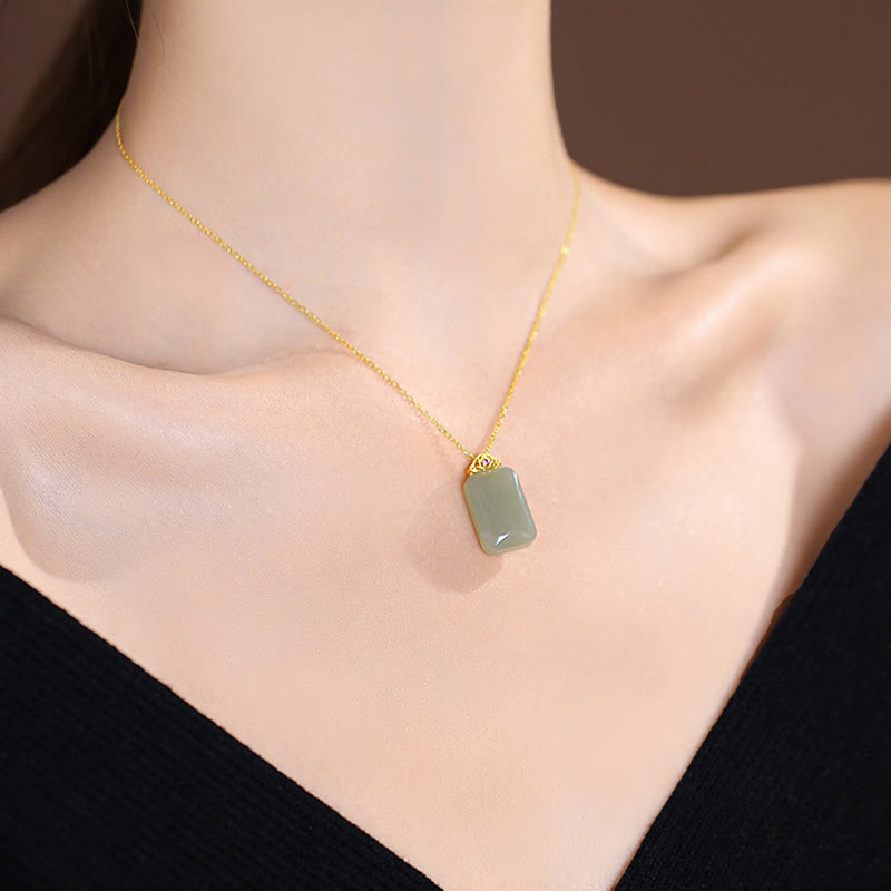 Collar con colgante de mariposa de Buda sonriente de la suerte, Jade cian Natural de Plata de Ley 925 - image 44