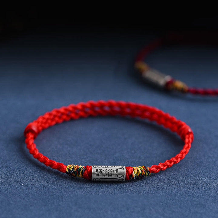 Pulsera tobillera de plata de ley 925 hecha a mano con Buddha Stones, todo va bien, diseño de protección y resistencia