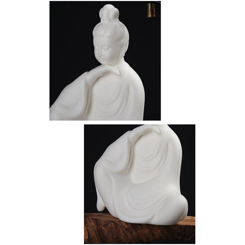 Buda Avalokitesvara Ksitigarbha Bodhisattva Bendición Decoración LED de cerámica