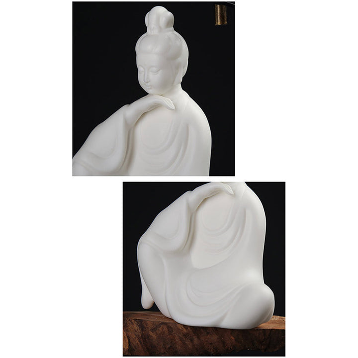 Buda Avalokitesvara Ksitigarbha Bodhisattva Bendición Decoración LED de cerámica