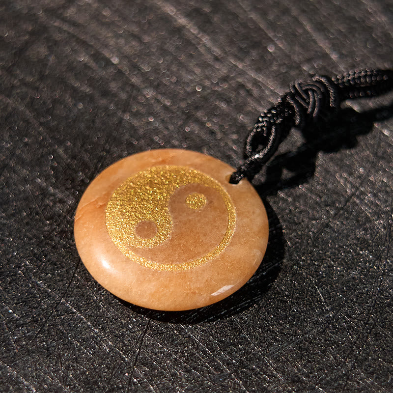 Buddha Stones, varios cristales, amatista, ojo de tigre, Aventurina verde, Yin Yang, collar espiritual, colgante