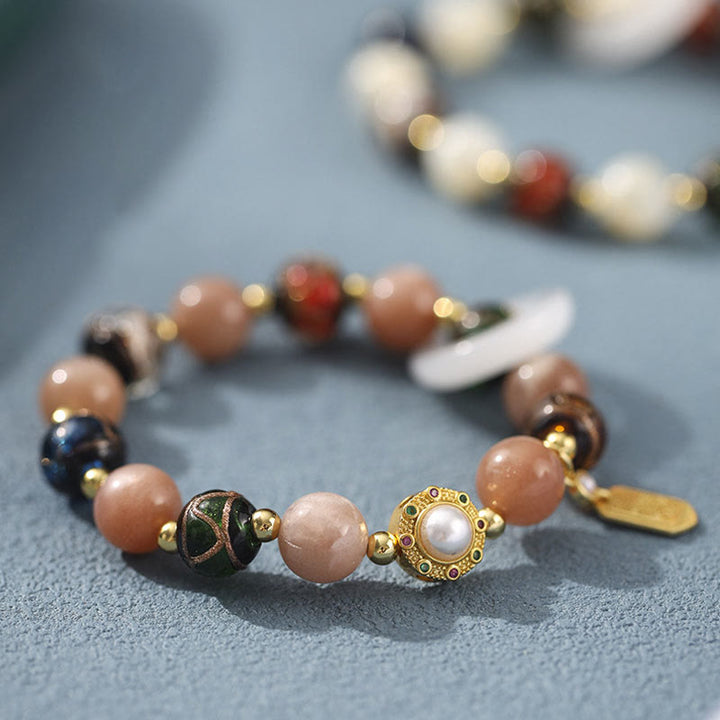 Buddha Stones, incienso tibetano, ceniza de cristal Liuli, piedra Tridacna, piedra solar, Om Mani Padme Hum, pulsera con dije de rueda de oración