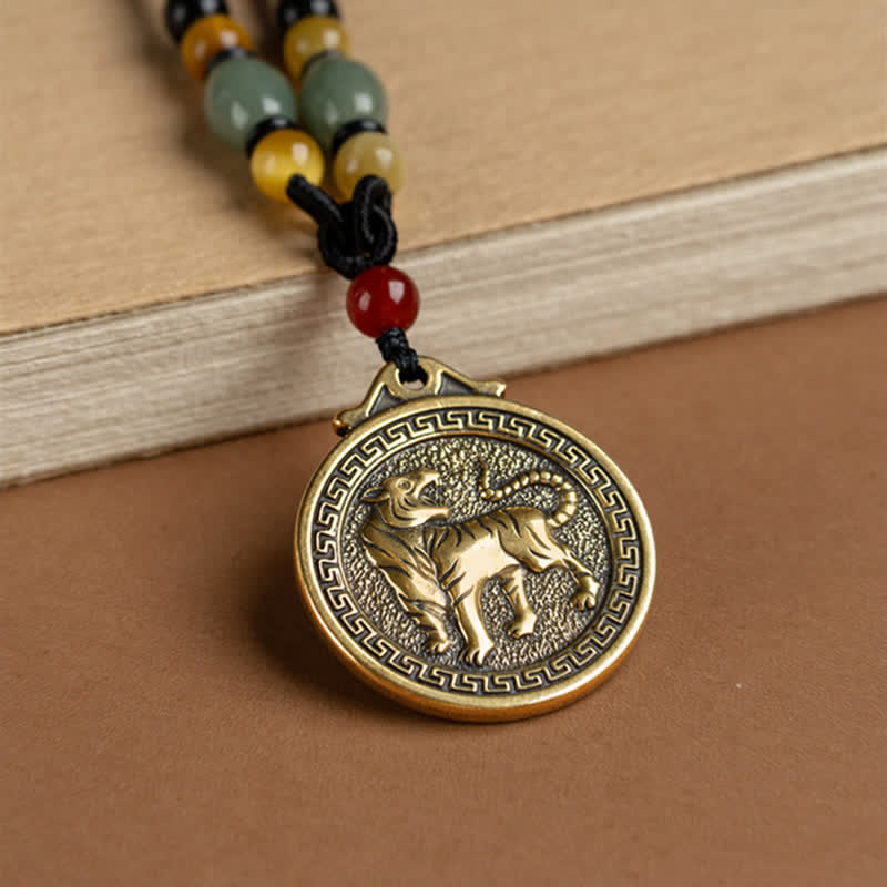 12 colgante del collar de la fortuna de la riqueza del zodiaco chino - image 14