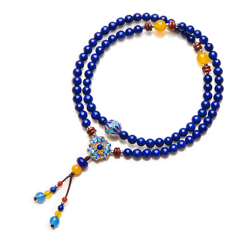 Pulsera Positiva de Ágata Amarilla Lazurita