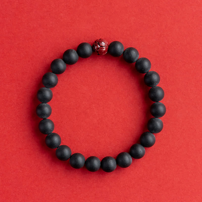 Pulsera curativa de loto cinabrio de ciprés tibetano