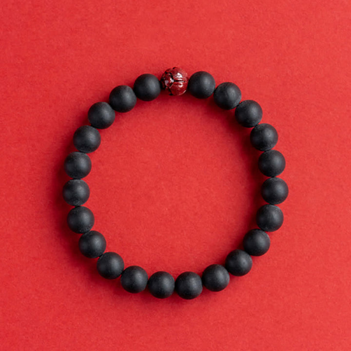 Pulsera curativa de loto cinabrio de ciprés tibetano
