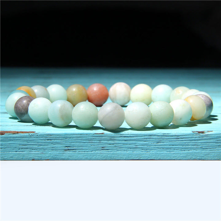 Pulsera con cuentas de equilibrio de cristal de piedra de ágata natural