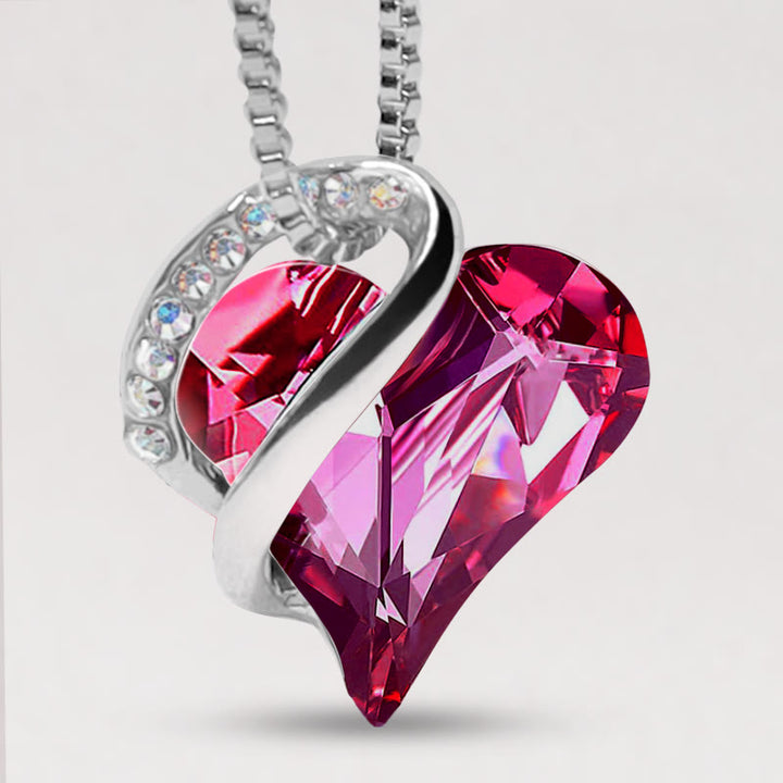 Colgante de collar de energía curativa con piedra natal de corazón de amor de Buddha Stones