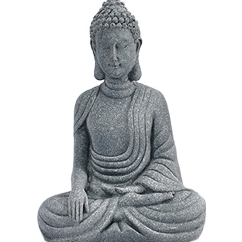 Buddha Stones Sentado Meditación Buda Bendición Compasión Decoración