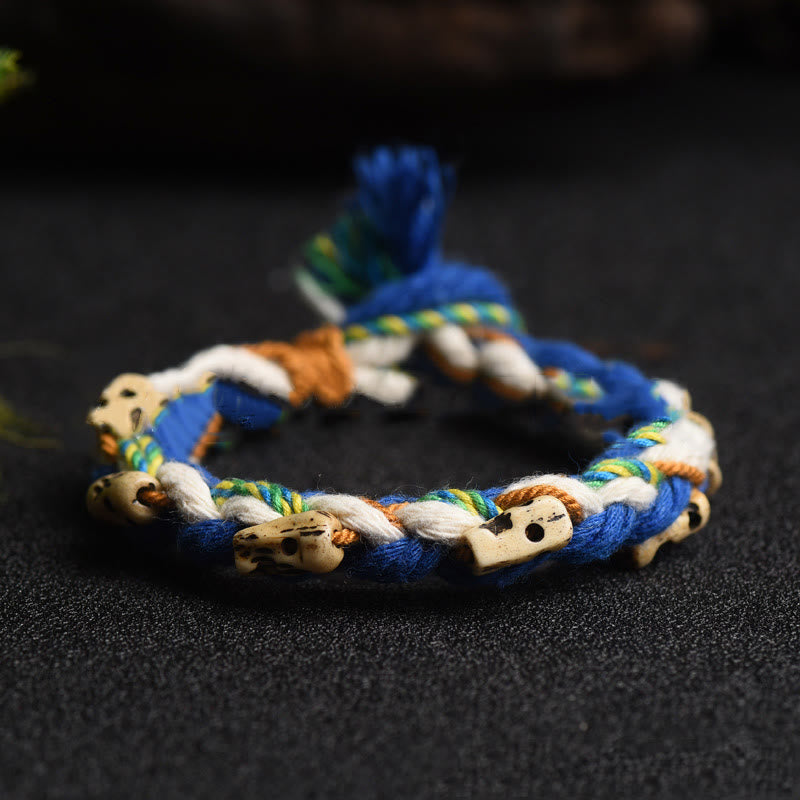 Pulsera de la suerte hecha a mano con cuentas de la diosa de la riqueza Zakiram tibetana con Buddha Stones