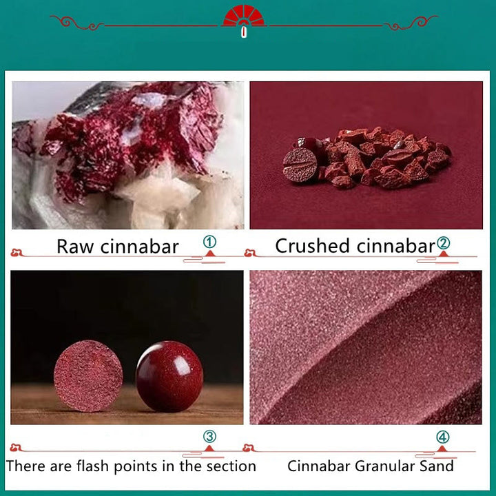 Pulsera de bendición de flor de cerezo con personaje de cinabrio de Buddha Stones - image 7